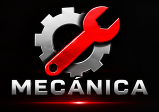 Logo RVS de Mecánica: engranaje y llave roja